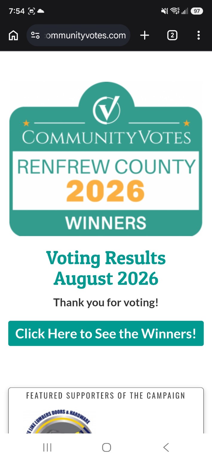 CommunityVotes Renfrew County 2026 winners announcement